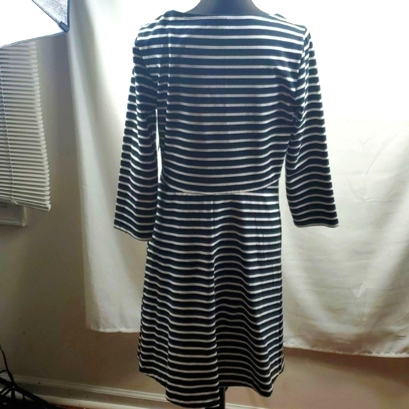 Old Navy Striped 3/4 Sleeve T-Shirt Dress Size Large - Picture 5 of 11